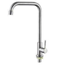 304 Stainless Steel Kitchen Faucet Water Purifier Single Cold Water Tap Deck Mou