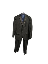 Bryan Michaels Męski czarny 2-częściowy kombinezon smokingowy, kurtka 34S, spodnie 34S/29