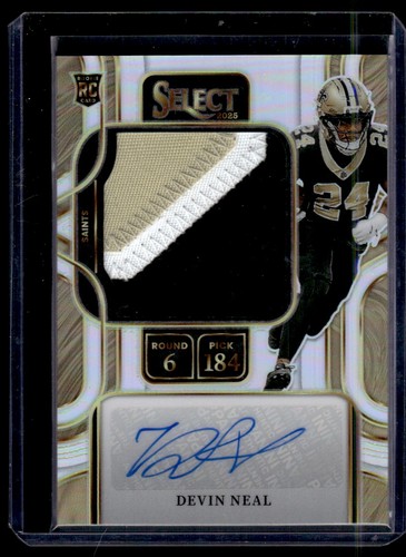2025 Panini Select Prime Selections Prizm Signatures Devin Neal Auto 192/199 New