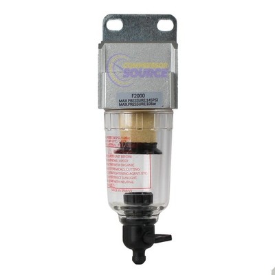 1/4'' Compressed Air In Line Moisture & Water Filter Trap Separator F202N