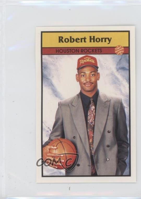 1992-93 Panini Album Stickers Robert Horry #3 Rookie RC 01v6