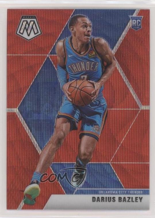 2019-20 Panini Mosaic Rookies Tmall Red Wave Prizm Darius Bazley #227 5l1