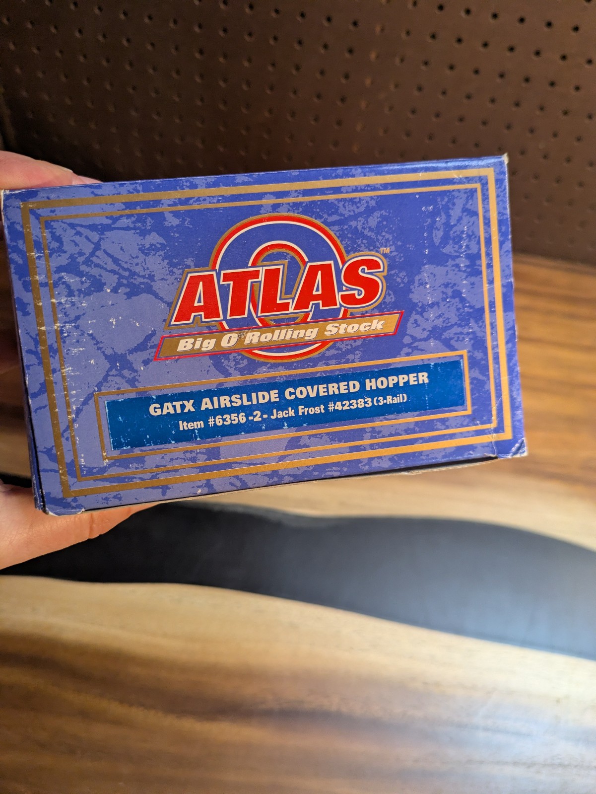 Atlas GATX Airslide Covered Hopper 6356-2 Jack Frost 42383 3 rail  O GAUGE