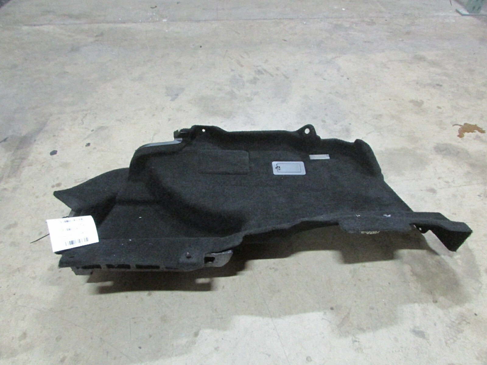 Maserati Ghibli, LH, Left Side Trunk Carpet, Black, Used, P/N 6700248370