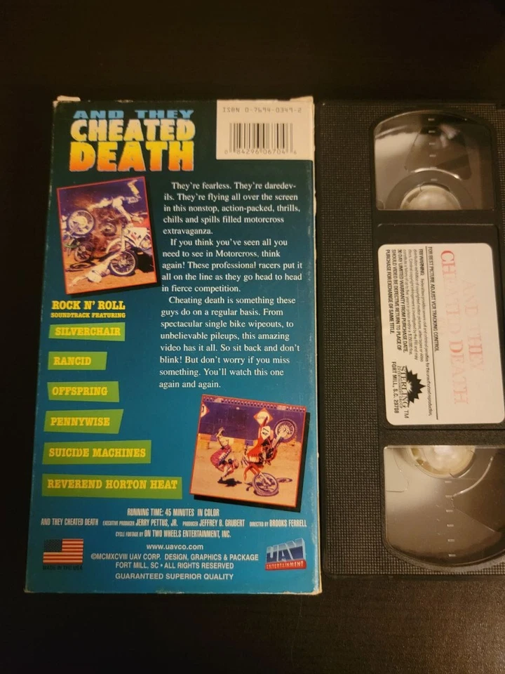 And They Cheated Death VHS Punk Rock Motocross Daredevils *BUY 2 GET 1 FREE* - Image 2 of 2