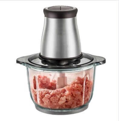 Meat Grinder New Electric 500W Home Kitchen 2L Stainless Steel Food Processor