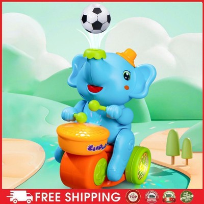Drumming Elephant Toy Baby Musical Toys Early Learning Interactive (Blue) NEW