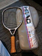 Racquetball Racquet Head Mid- Size Spectrum With Case Silver 3 7/8