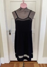 E By Eloise Anthropologie Black Tank Dress Small