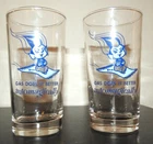 Vintage Pair Genie Glasses Union Natural Gas  "Gas Does It Better Automagically"
