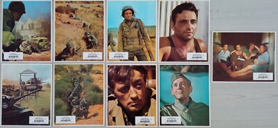 Q423 9x Aushangfotos  ANZIO Robert Mitchum  Peter Falk  Robert Ryan