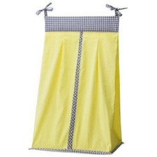 Mini Dot  Gingham Diaper Stacker - Yellow by Trend Labs