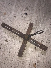 Antique ~ The Star ~ Wood and Cast Iron Carpet Stretcher Tool - Early 1900’s