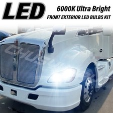4x 6000K Actualización LED Faros Luz Alta/Baja Para Kenworth T680 T880 2013-19