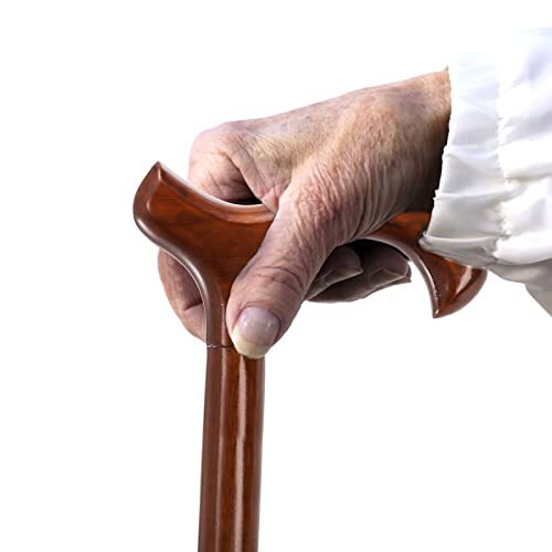 2 Pack Wooden Walking Canes for Men and Women, 36 Inch Natural Wood