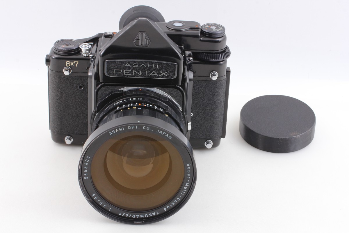 N MINT+ ] Pentax 6x7 67 Eye Level Film Camera SMC T 55mm F