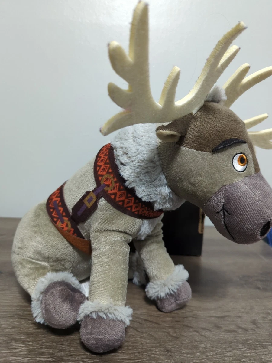 Disney Frozen Sven Reindeer Plush Stuffed Animal Sitting Brown