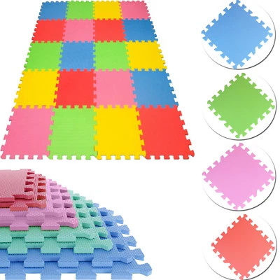 Soft Foam EVA Interlocking Floor Tiles - Kids Play Mat Gym Yoga Exercise Fitness