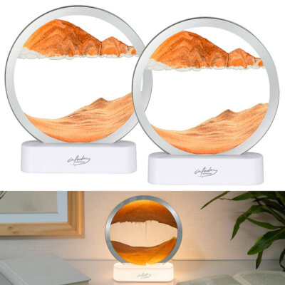infactory LED-Sandbild mit USB-Betrieb, 16 x 4 x 19 cm 2er-Set