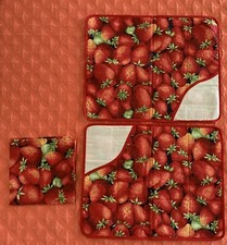 Coppia Tovagliette All’americana con Tovaglioli In Cotone Nuovo fantasia