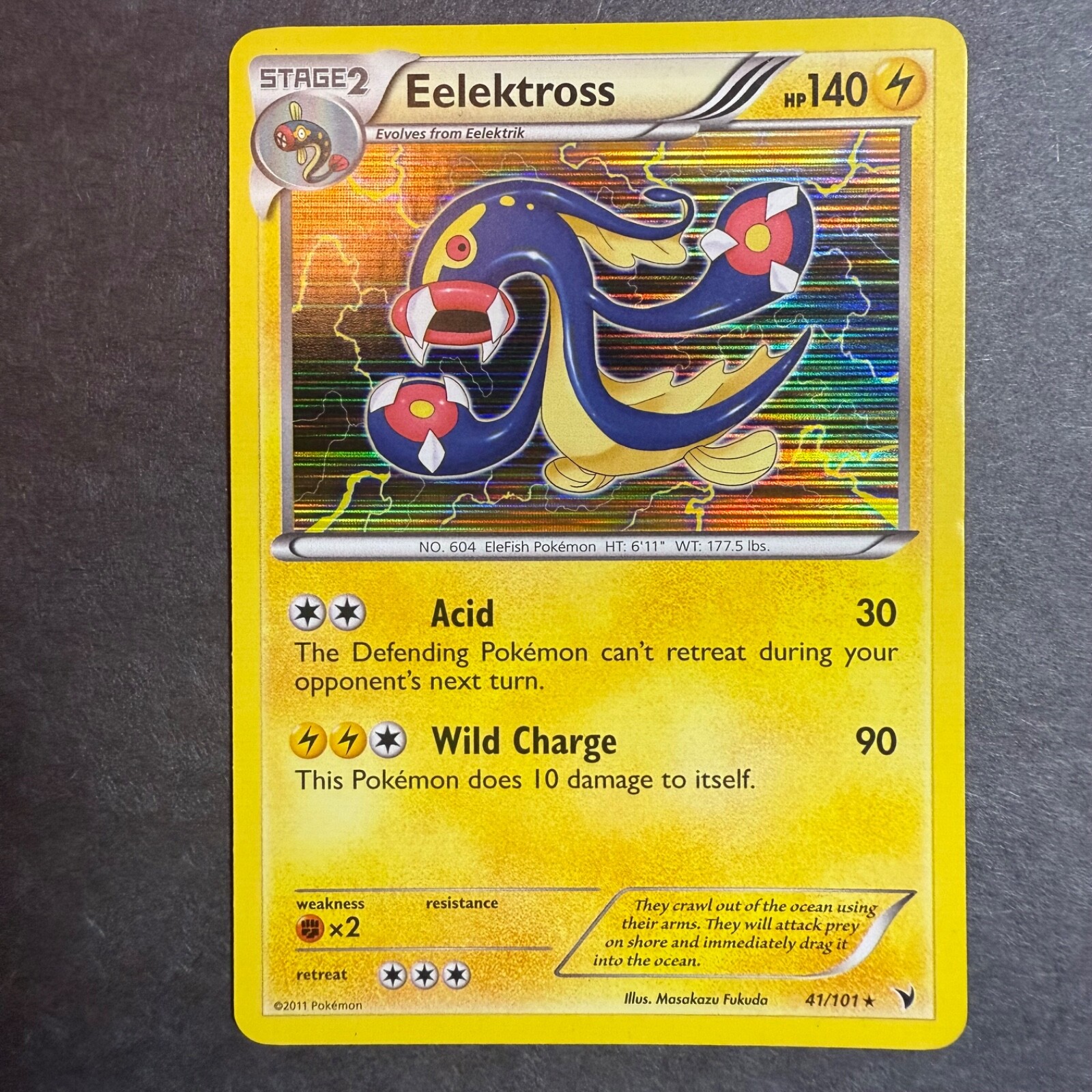 Eelektross 41/101 | Noble Victories Holo Pokemon Card |