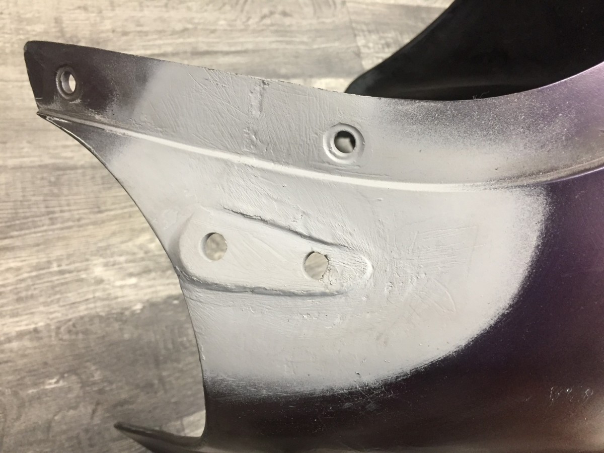 88 90 Kawasaki Zx10 ZX 1000 Upper Front Fairing Damaged 55028-1189