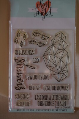 STAMP Set ACRYLIC Neat & Tangled God Love Blessings Shower Sun Flower Gem Words