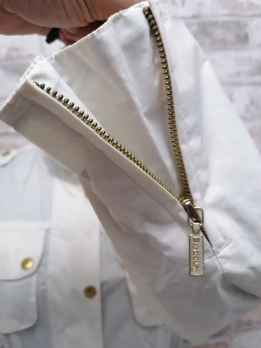 BARBOUR International REGENBOGENJACKE – Damen elfenbeinfarben – Größe UK 8 - Bild 14 von 22