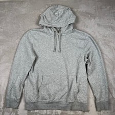 Goodfellow Mens Hoodie L Heathered Gray Sweatshirt Super Soft Front Pocket