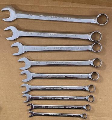 MATCO TOOLS 9 PC SILVER EAGLE 12 PT COMBINATION WRENCHES (1/4''-3/4'' RCSE242A)