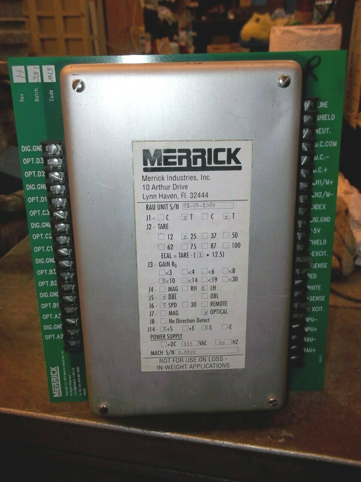 Merrick Controller MERRICK BMK019622-1 DRIVE CONTROLLER (715) | eBay