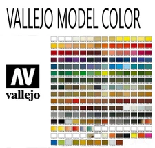 VALLEJO  MODEL COLOR Acrylic 17ml Bottles COMPLETE RANGE YOUR CHOICE
