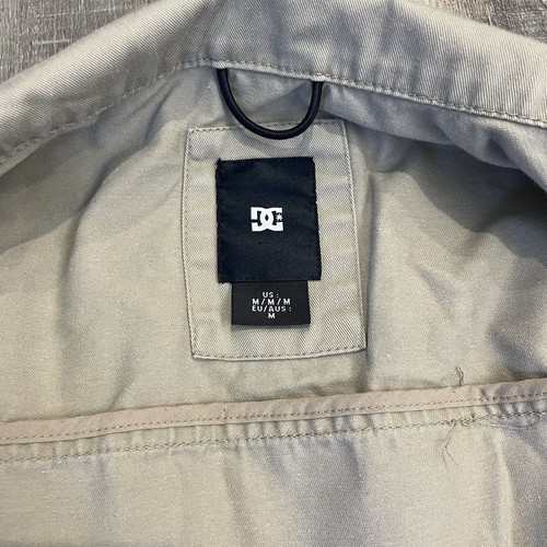 DC Shoes Co Jacket Coat Zip Tan Khaki Skater Shell Medium Lightweight 90s Street - Picture 11 of 21