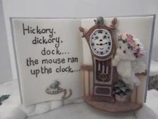 Dreamsicles "Hickory Dickory Dock" 1999 Signed by Kristin #11099 Cast Art NIB