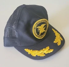 Vintage NRA Mesh Snapback Trucker Hat Cap Scrambled Eggs Pro Gun Patch Made USA!