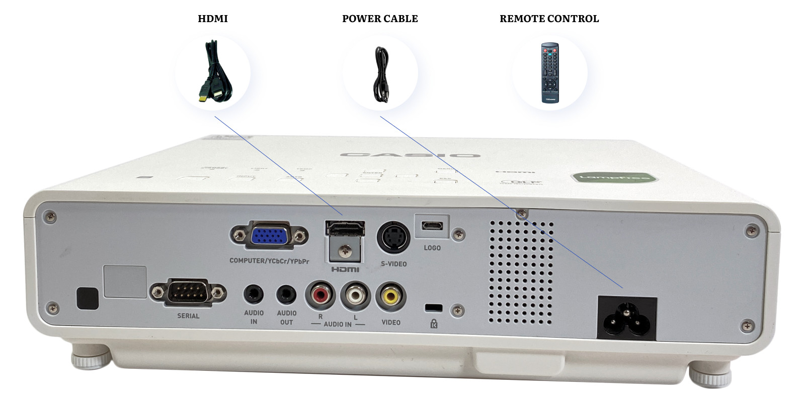 Casio XJ-M141 DLP Projector Laser/LED Hybrid Technology 2500 Lumens Full HD HDMI