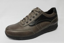 Scarpe Mephisto Grant pelle taupe e nera SCONTO DA LISTINO