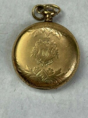 Antique Keystone /Waltham Gold Pocket Watch w/ornate Hunting