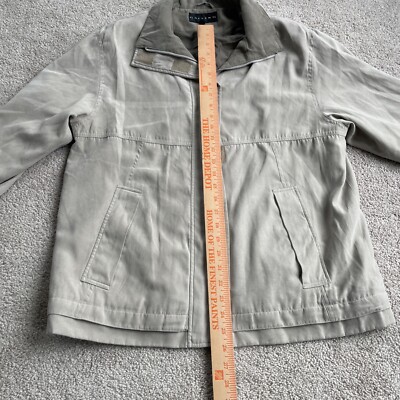 Gallery by Haggar Jacket Mens Small Tan Full Zip RN 36232 Winter