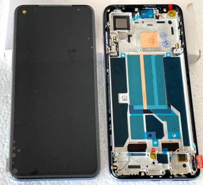 100% Original OnePlus Nord 2 (DN2103) Display AMOLED Bildschirm Komplett& Rahmen