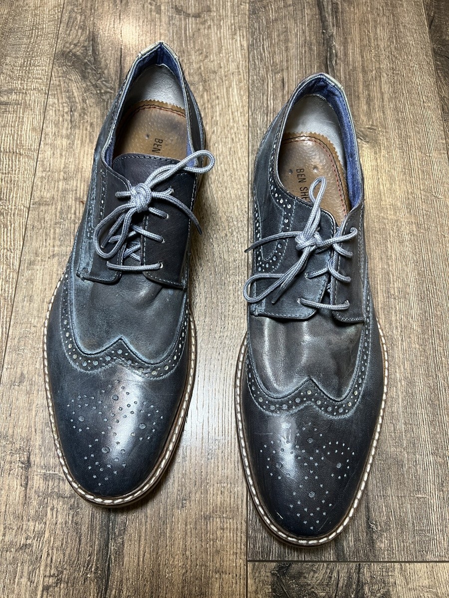 Ben Sherman Oxford Tie Up Dress Shoe Blue Size 12 Ben Sherman men main image 4