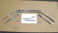 Roof Rail Stainless Trim Weatherstrip Channels 68 69 Camaro Firebird 6pc set