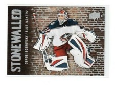 2018-19 Upper Deck Series 1 Stonewalled Sergei Bobrovsky Columbus Blue Jackets