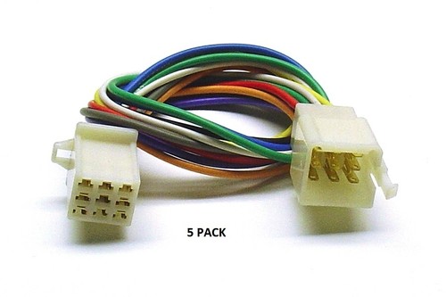 PACK DE 5 9 PINES PEQUEÑO PM Serie Conector Multi-Pin codificado por colores 18 AWG Cable # 9 PM  - Imagen 1 de 2