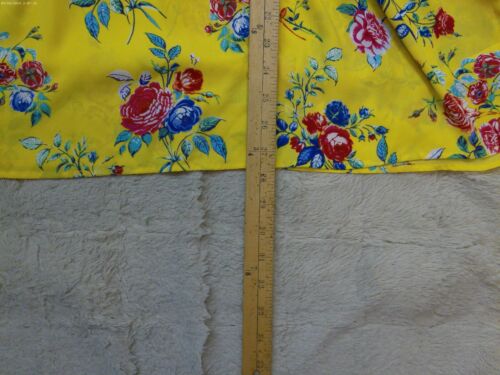 Pioneer Woman Ladies Blouse Large 12/14 Yellow Floral Pullover - Picture 5 of 8