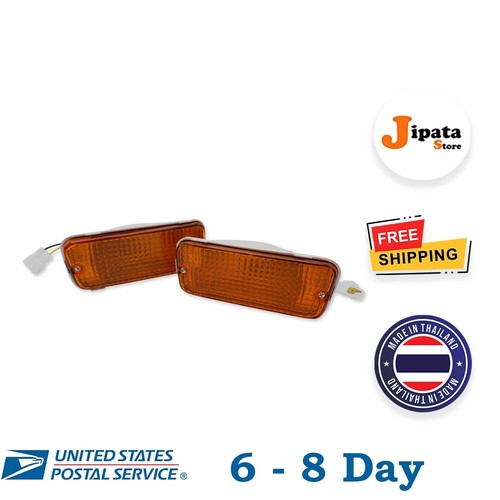 For Toyota Hilux RN30 LN30 RN40 Pick Up 1979-1983 Front Bumper Light Lamp Orange - Picture 2 of 7