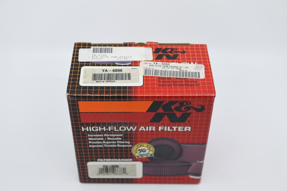 K&N AIR FILTER FIT ON YAMAHA FZS FAZER 600 98-03 - View #3