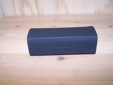 Banana Republic Sun-glass Hard Case Black Faux Leather Eyeglass Clamshell