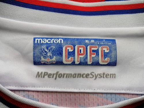 Crystal Palace 2022 - 2023 Camiseta Fútbol local Camiseta Macron Talla XS S - Imagen 3 de 6
