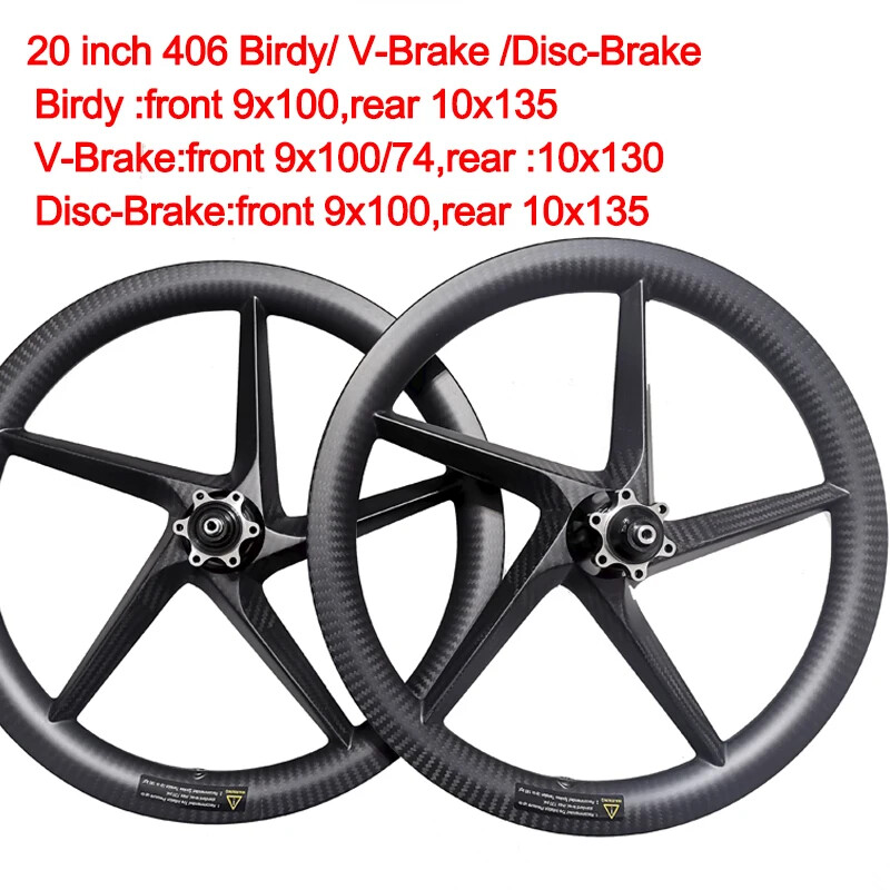 Bmx Fold Kid Road Small Bicycle 20inch 406 Carbon Wheelset Disc V
